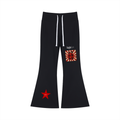 Women's Drawstring Flared Leg Pants