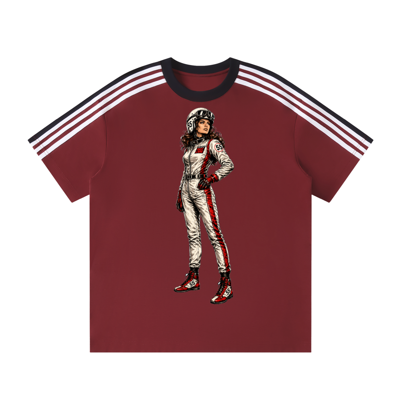 Unisex Colorblock Striped T-Shirt
