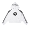 Contrast Side Stripe Cropped Hoodie