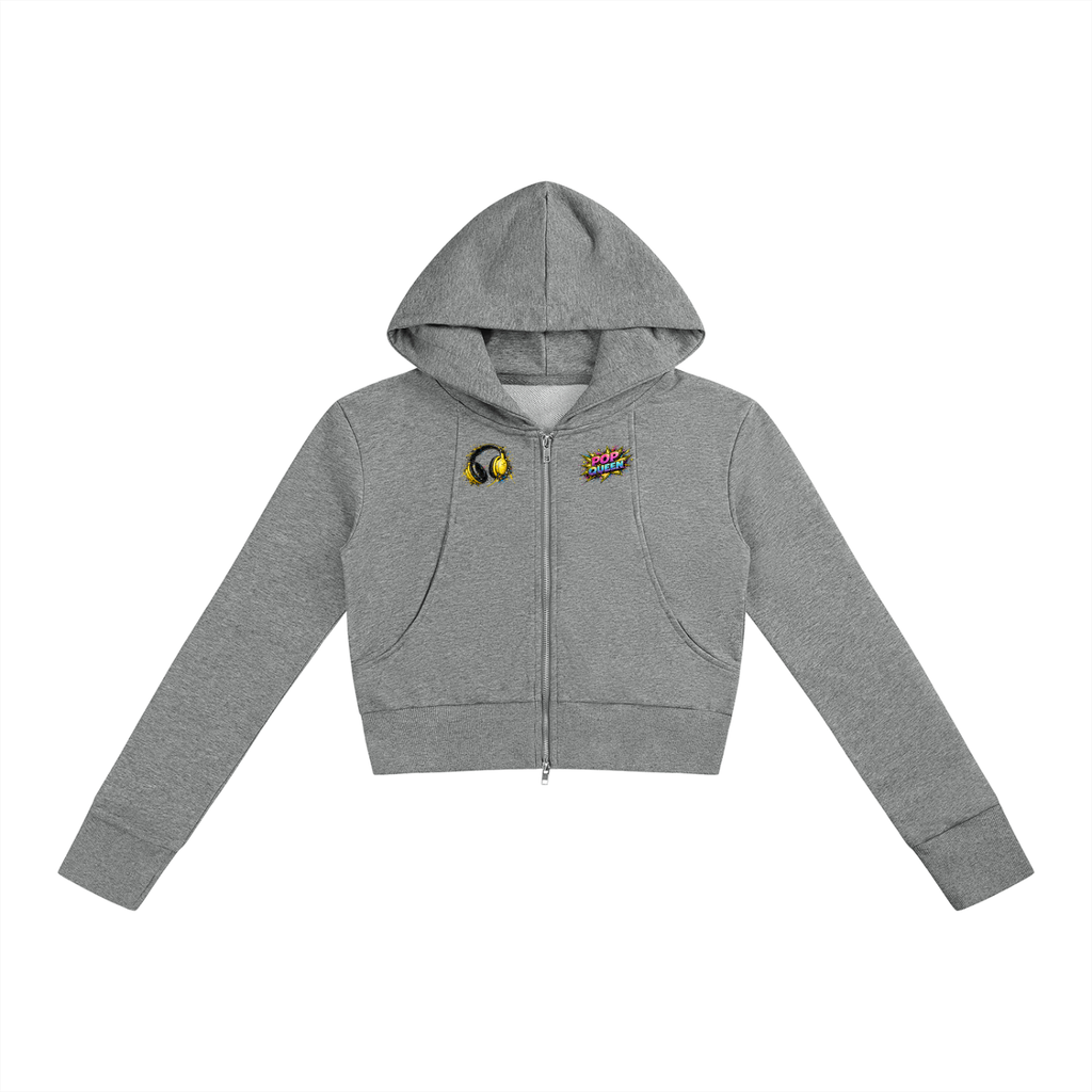 Women’s Slim Crop Full Zip Hoodie