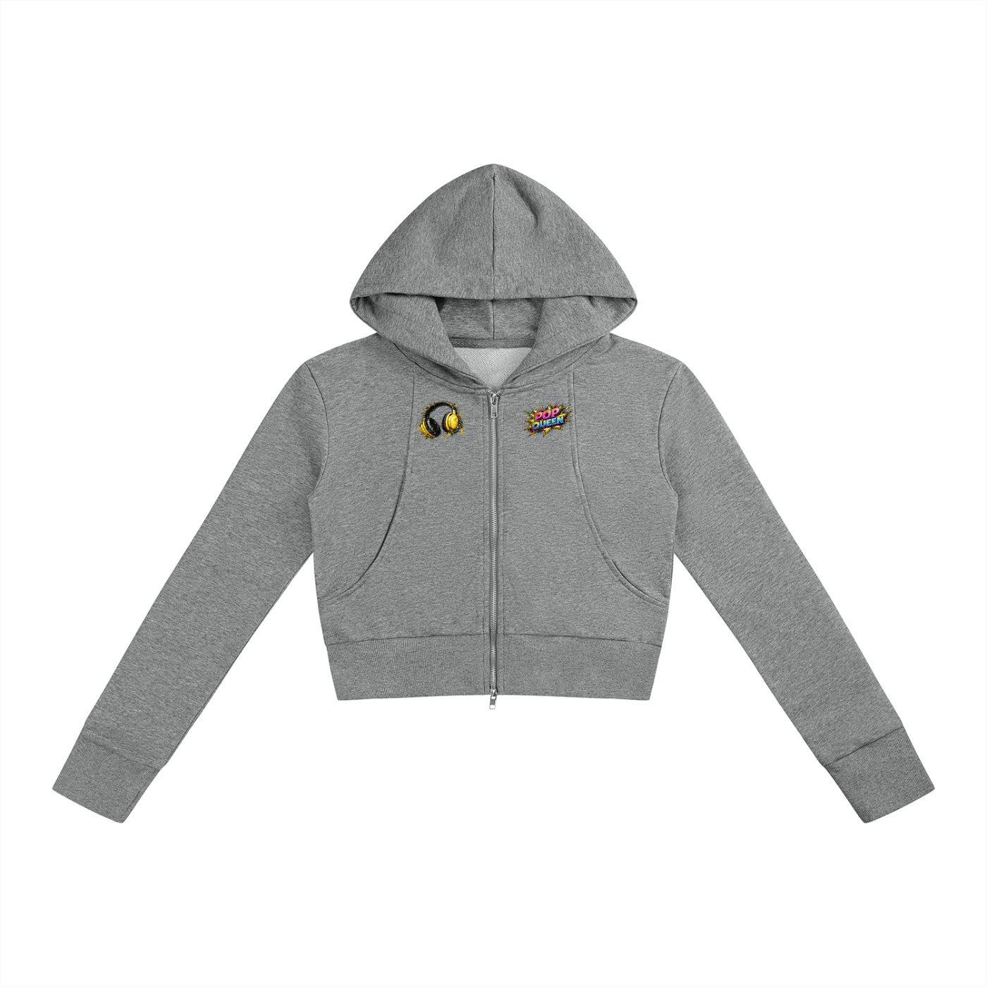 Women’s Slim Crop Full Zip Hoodie