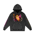 Snow Washed Loose Cotton Pop Art Hoodie