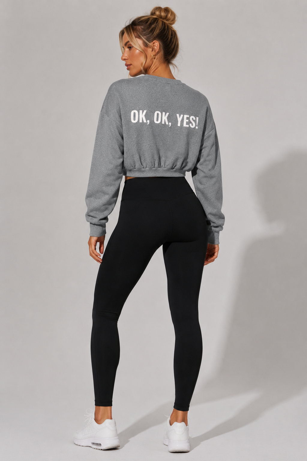 Women's Boxy Cropped Crewneck Sweatshirt