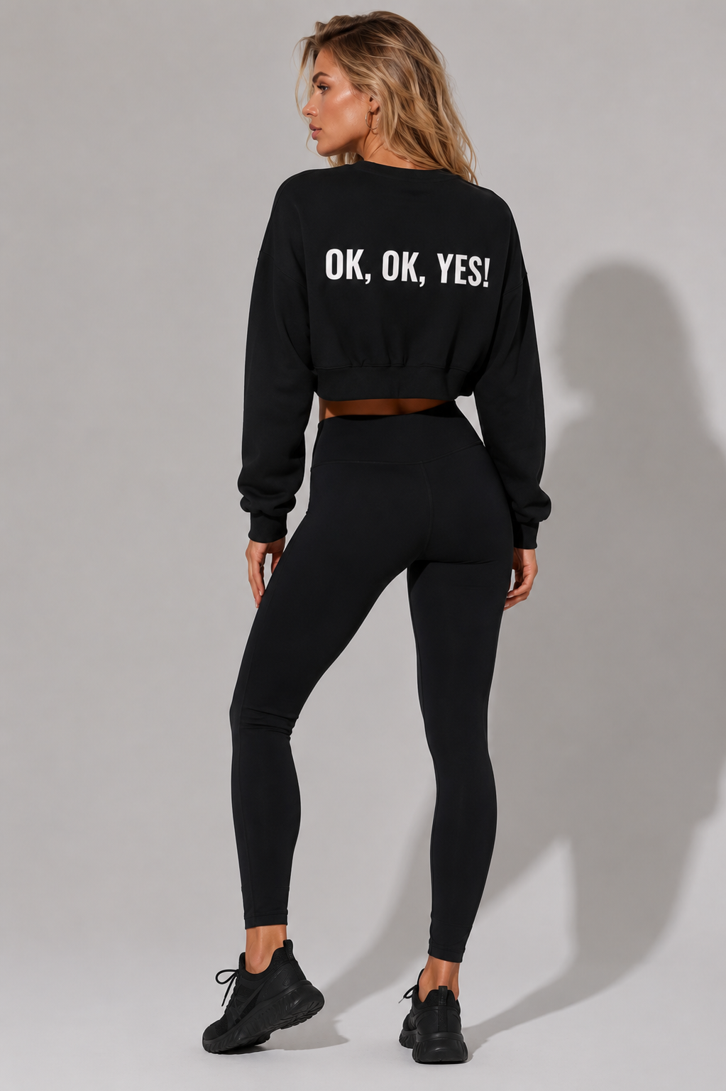 Women's Boxy Cropped Crewneck Sweatshirt