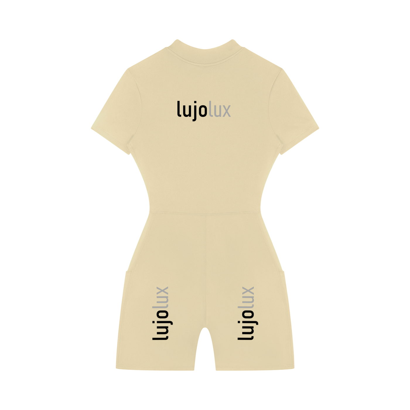 Women's Quarter-Zip Short Sleeve Romper