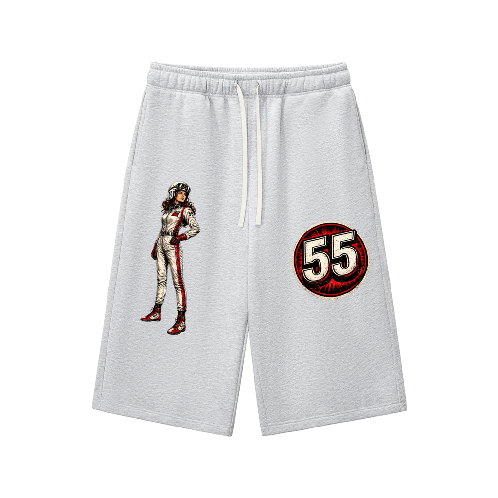 Relaxed Drawstring Three-quarter Sweatpants
