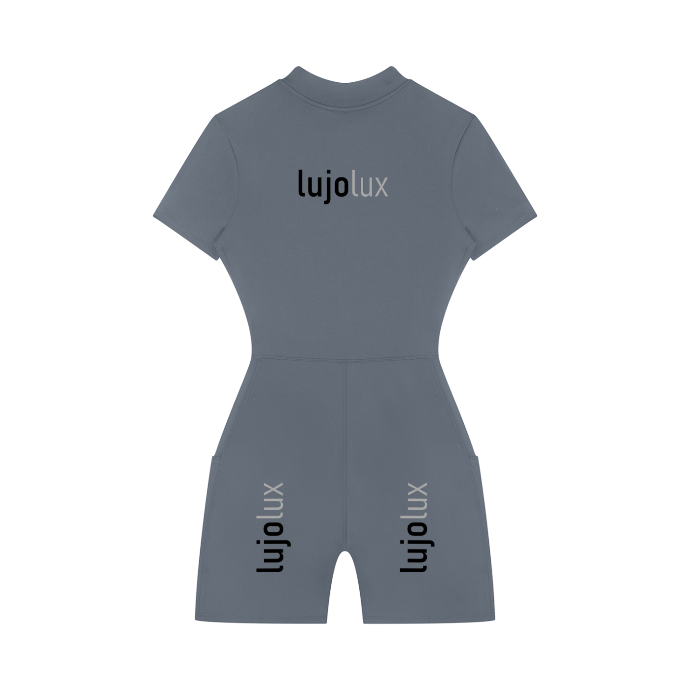 Women's Quarter-Zip Short Sleeve Romper