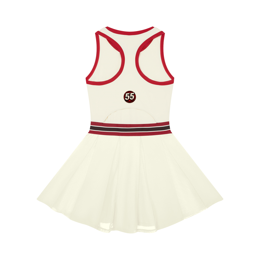 Women's Color Block A-Line Sleeveless Dress