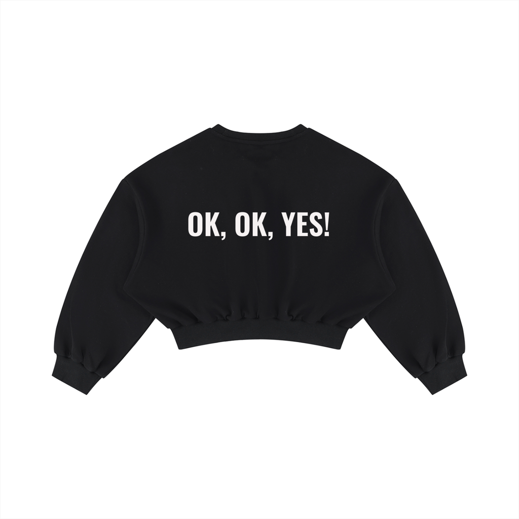 Women's Boxy Cropped Crewneck Sweatshirt